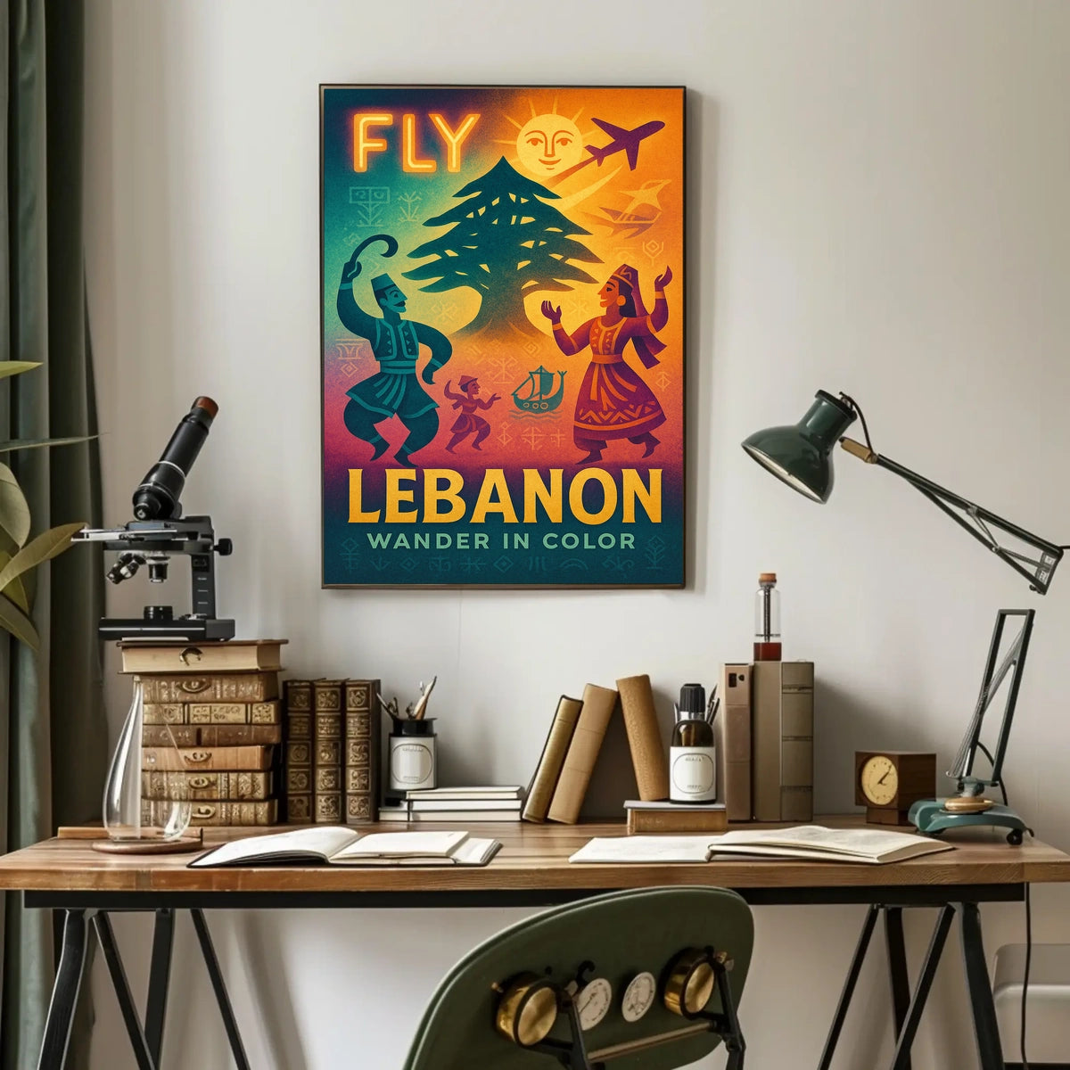 Fly Lebanon Wander In Color Poster