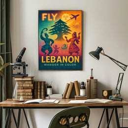 Fly Lebanon Wander In Color Poster