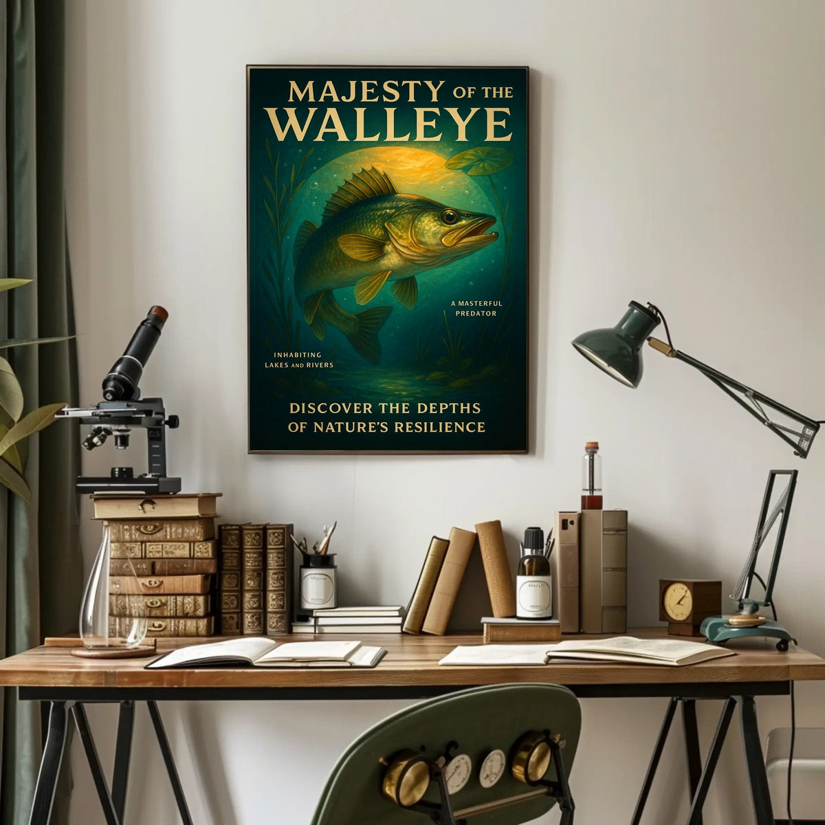 Majesty Of The Walleye Poster