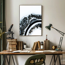 Winter Roadscape Poster