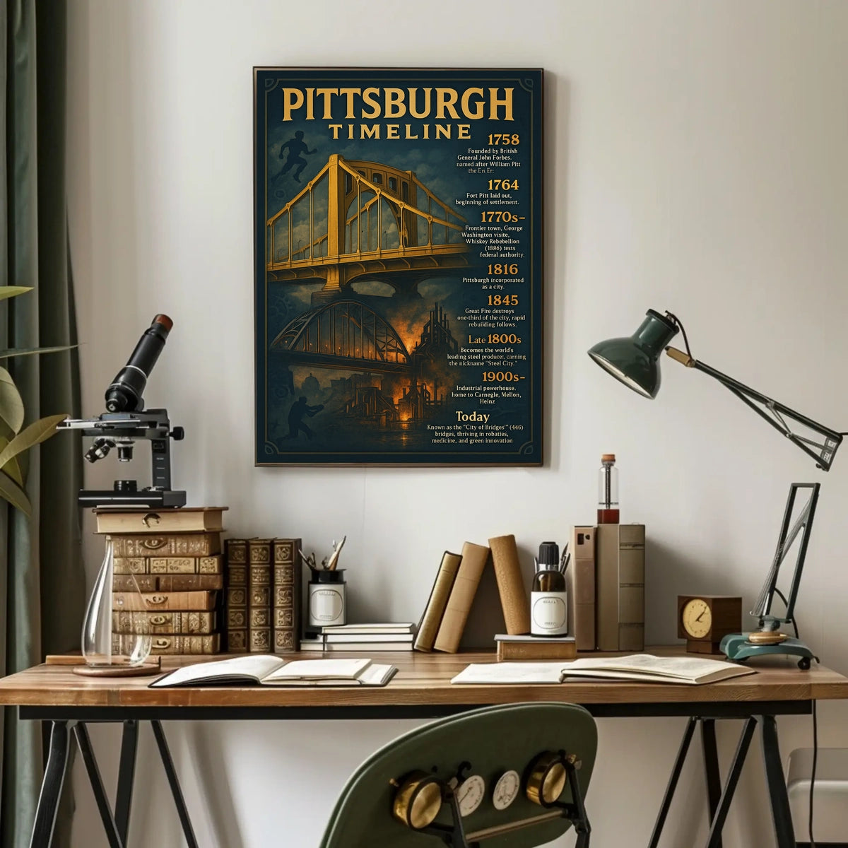 Pittsburgh Timeline Poster