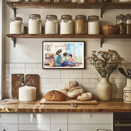 A Cozy Afternoon at Home Poster PosterGoat