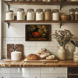 Halloween Night Gothic Spooky Digital Painting Poster