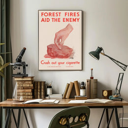 Forest Fires Aid the Enemy Poster PosterGoat