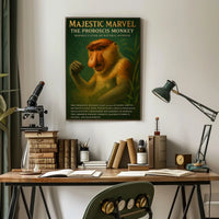 Majestic Marvel The Proboscis Monkey Poster