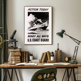 Coast Guard Ship in Ice Military Recruitment Poster