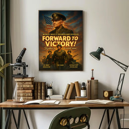 Forward To Victory World War Ii Poster