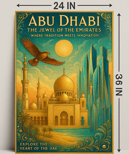 Abu Dhabi's Tradition Meets Modernity: Cultural or Heritage Poster
