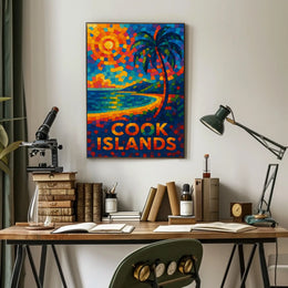 Cook Islands Mosaic Poster