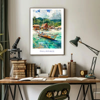 Philippines Tropical Paradise Travel Poster PosterGoat
