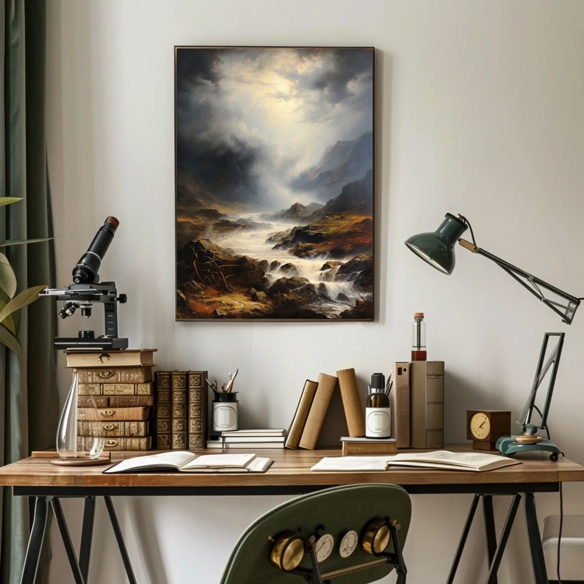 Majestic Mountain Landscape Poster