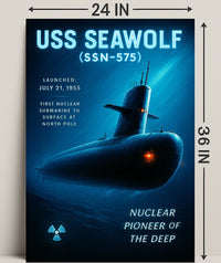USS Seawolf Nuclear Pioneer Poster PosterGoat