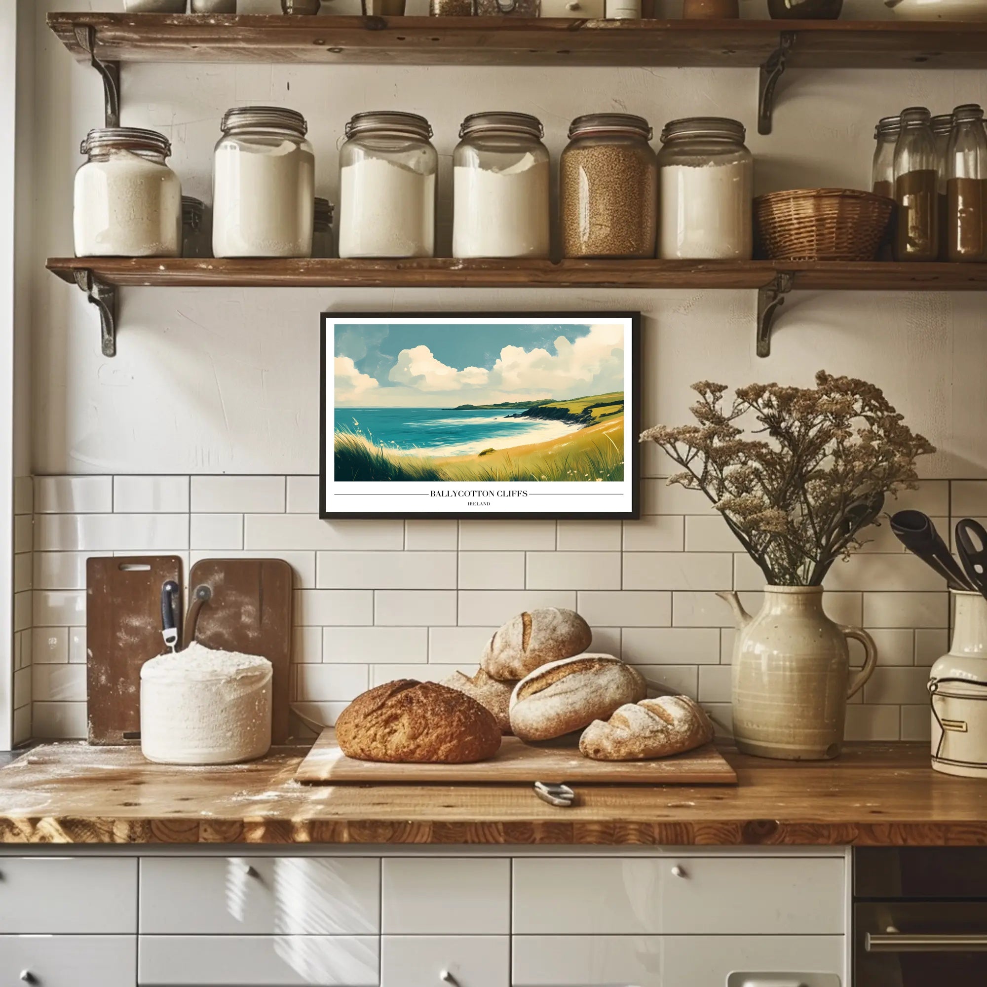 Ballycotton Cliffs Artistic View Poster