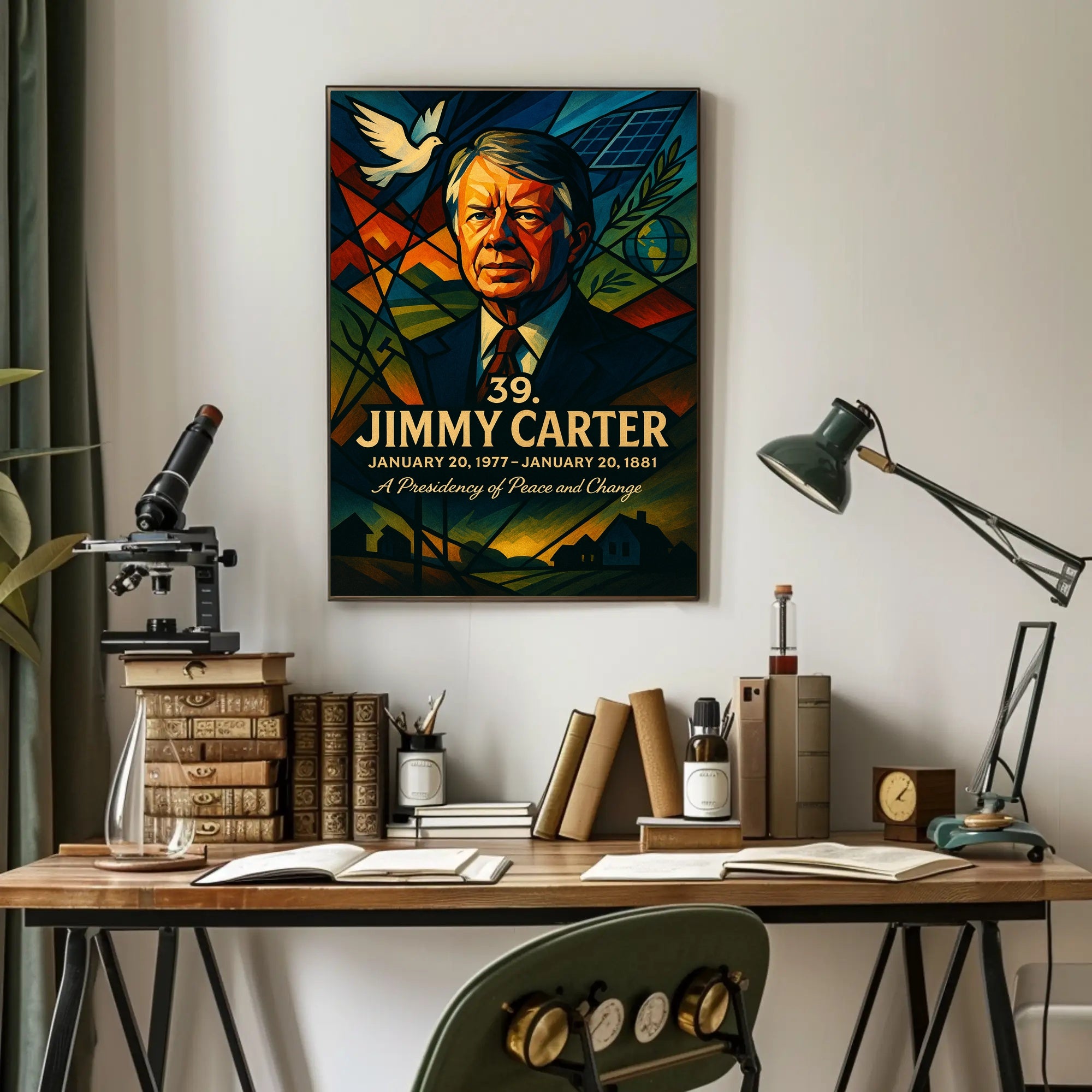 Jimmy Carter United States Leader Fine Art Print PosterGoat