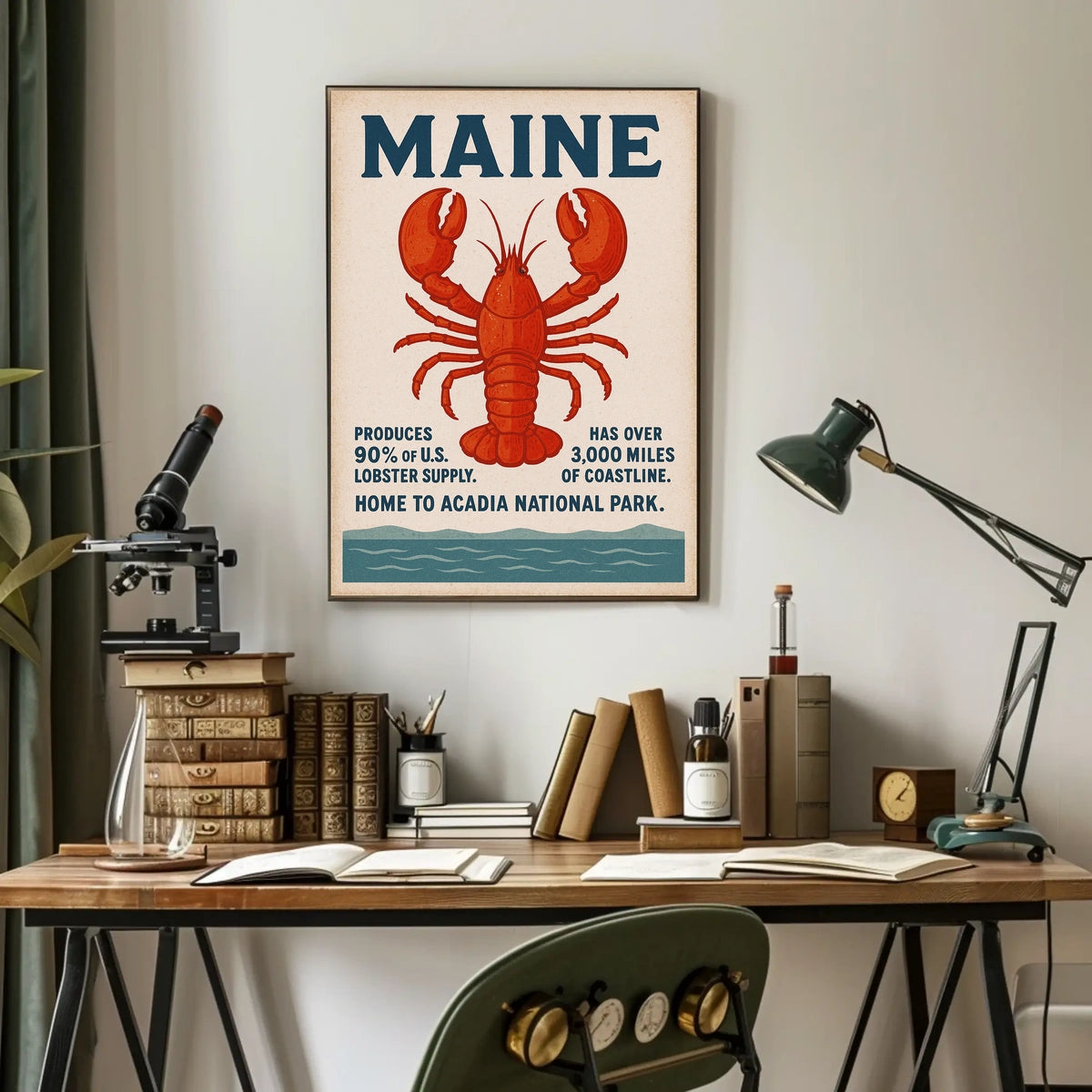 Discover Maine Poster