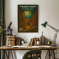 Discover Carlsbad Caverns’ Adventure with National Park Poster