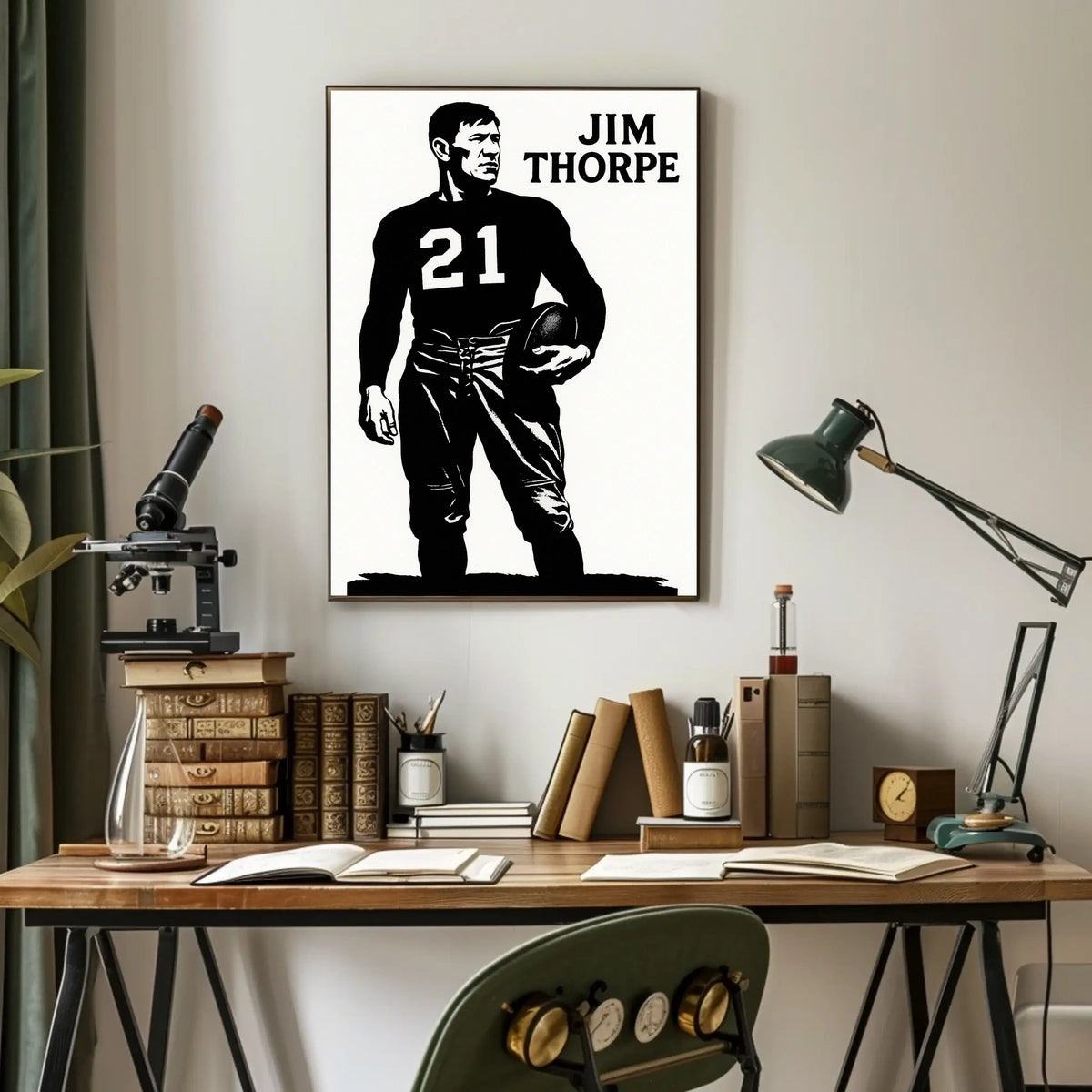 Jim Thorpe Legendary Athlete Poster