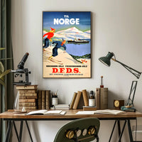 Travel to Norway with D.F.D.S Poster PosterGoat