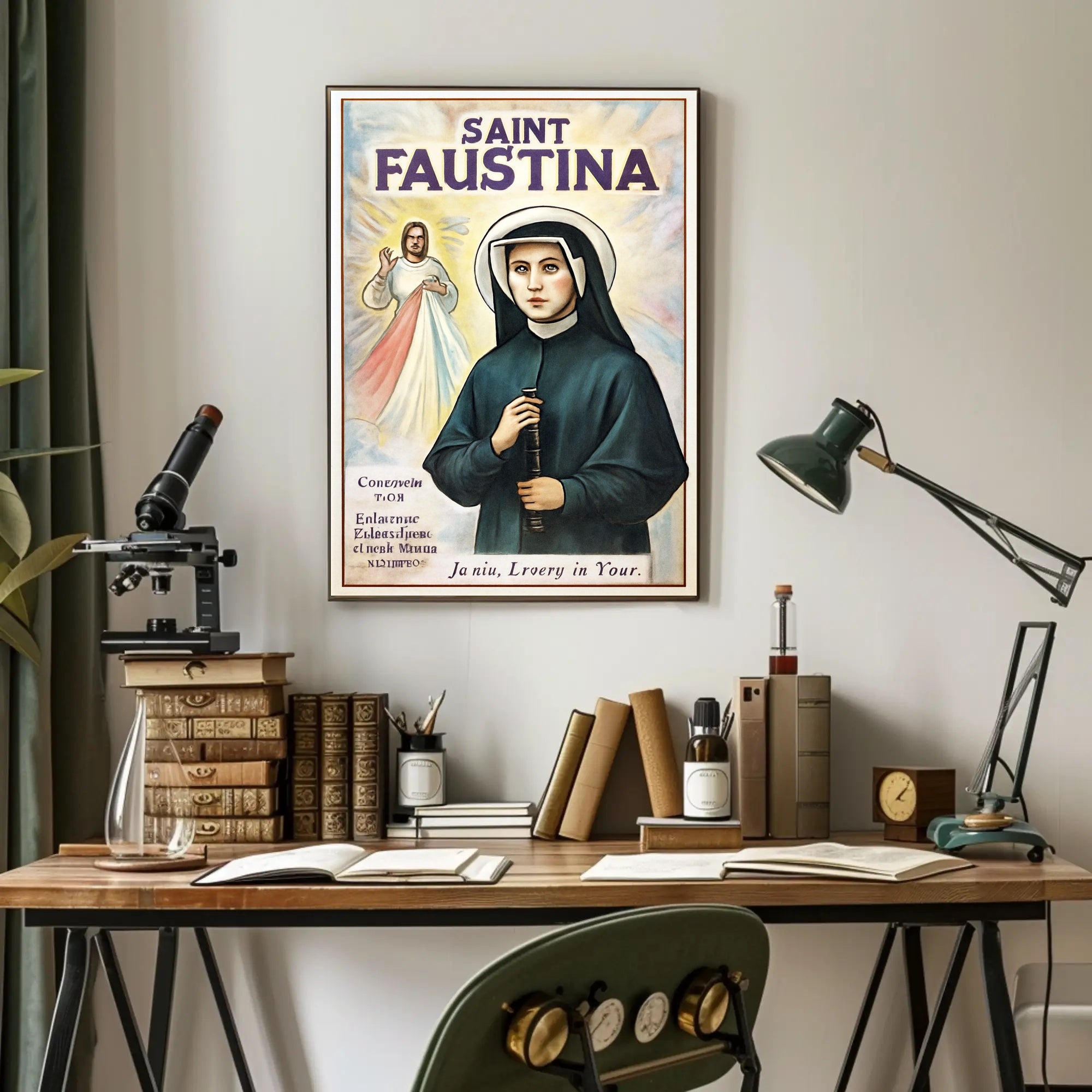 Saint Faustina Poster PosterGoat