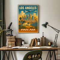 Los Angeles Pan Am Travel Poster