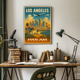 Los Angeles Pan Am Travel Poster