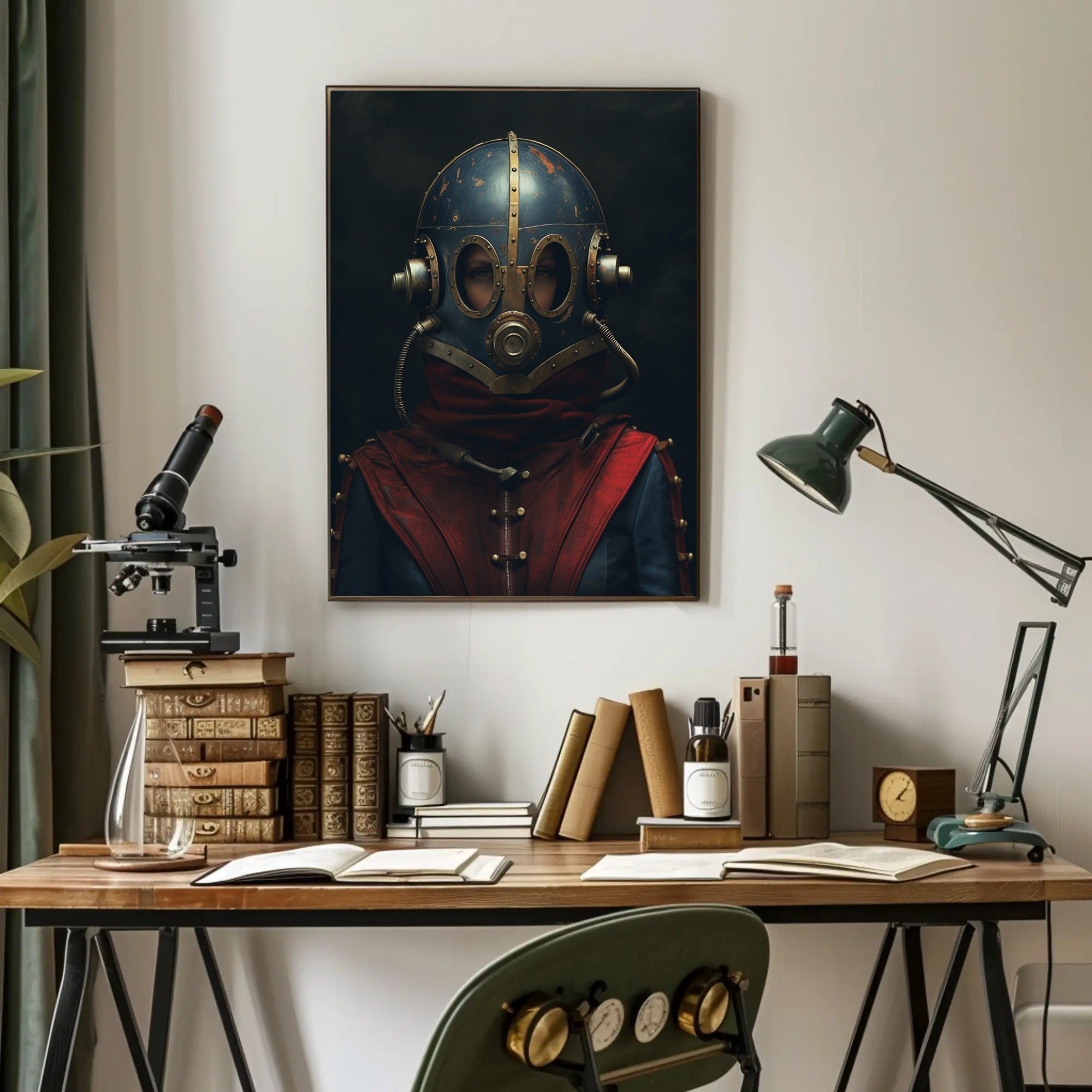 Steampunk Explorer Poster PosterGoat