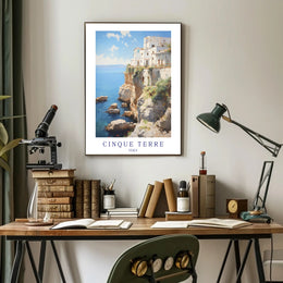 Cinque Terre Coastal Serenity Travel Poster PosterGoat