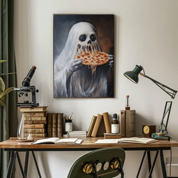 Ghostly Figure Surrealism Horror Humor Poster