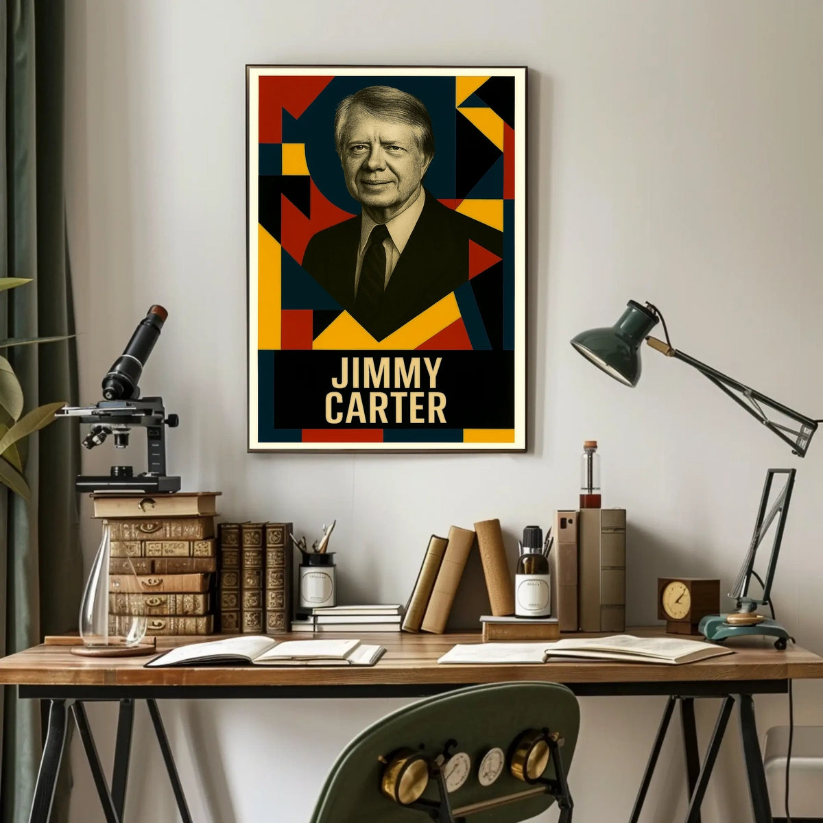 Jimmy Carter 39th President of the United States Abstract Pop Poster