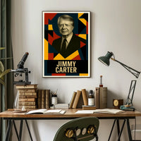 Jimmy Carter 39th President of the United States Abstract Pop Poster