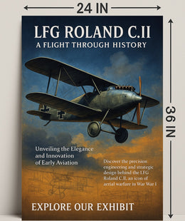 LFG Roland C.II A Flight Through History Poster PosterGoat