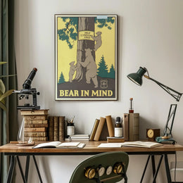 Bear in Mind: Prevent Forest Fires Poster PosterGoat