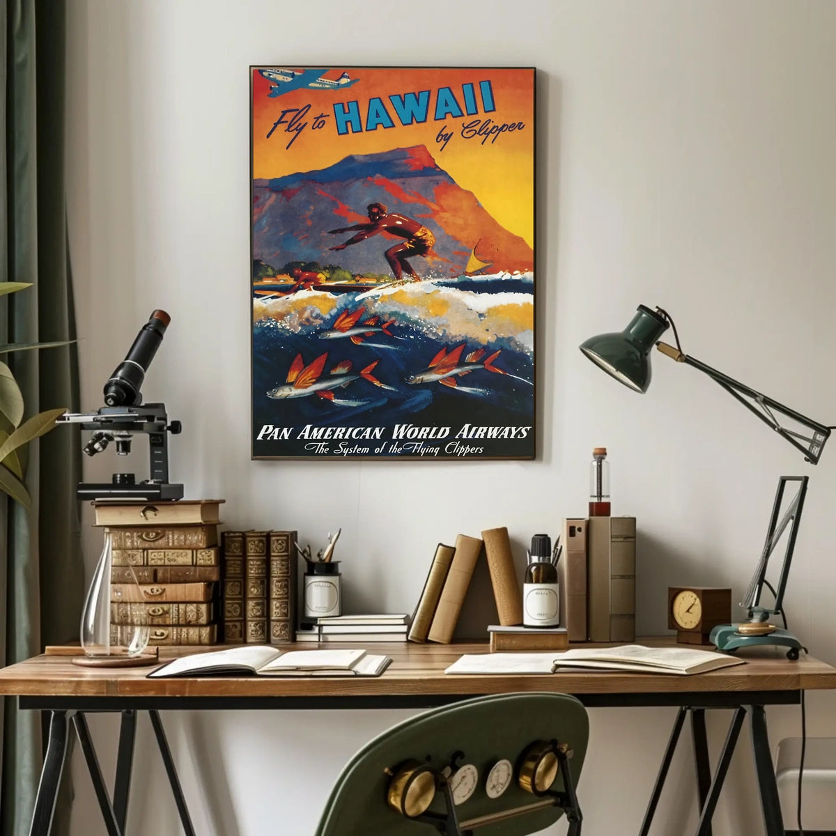 Fly To Hawaii By Clipper Poster