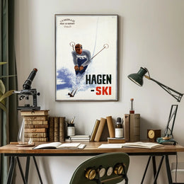 Hagen Ski Made In Norway Poster