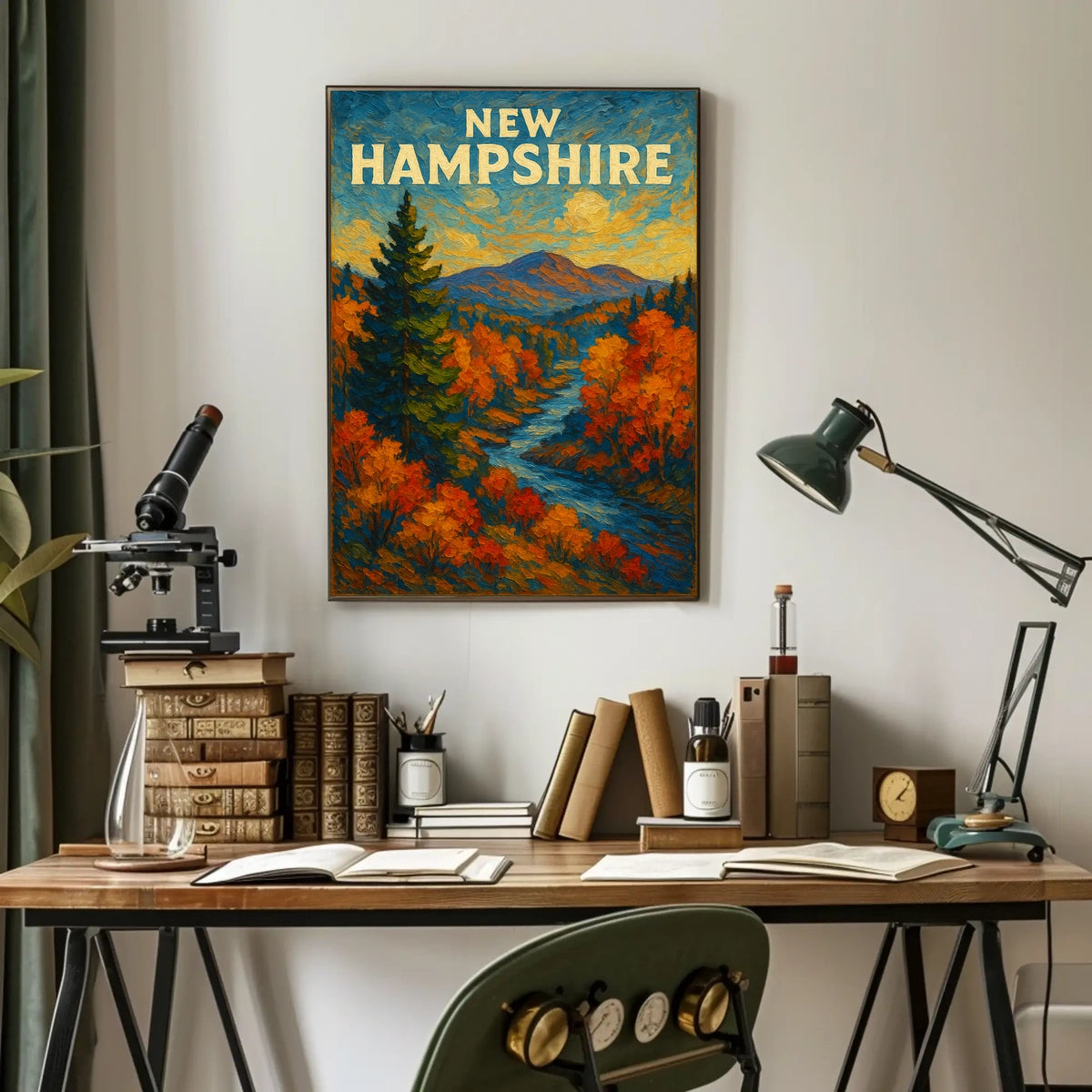 New Hampshire Autumn Landscape Poster
