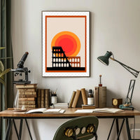 Iconic Architecture at Sunset Poster PosterGoat