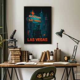 Welcome to Futuristic Las Vegas Poster