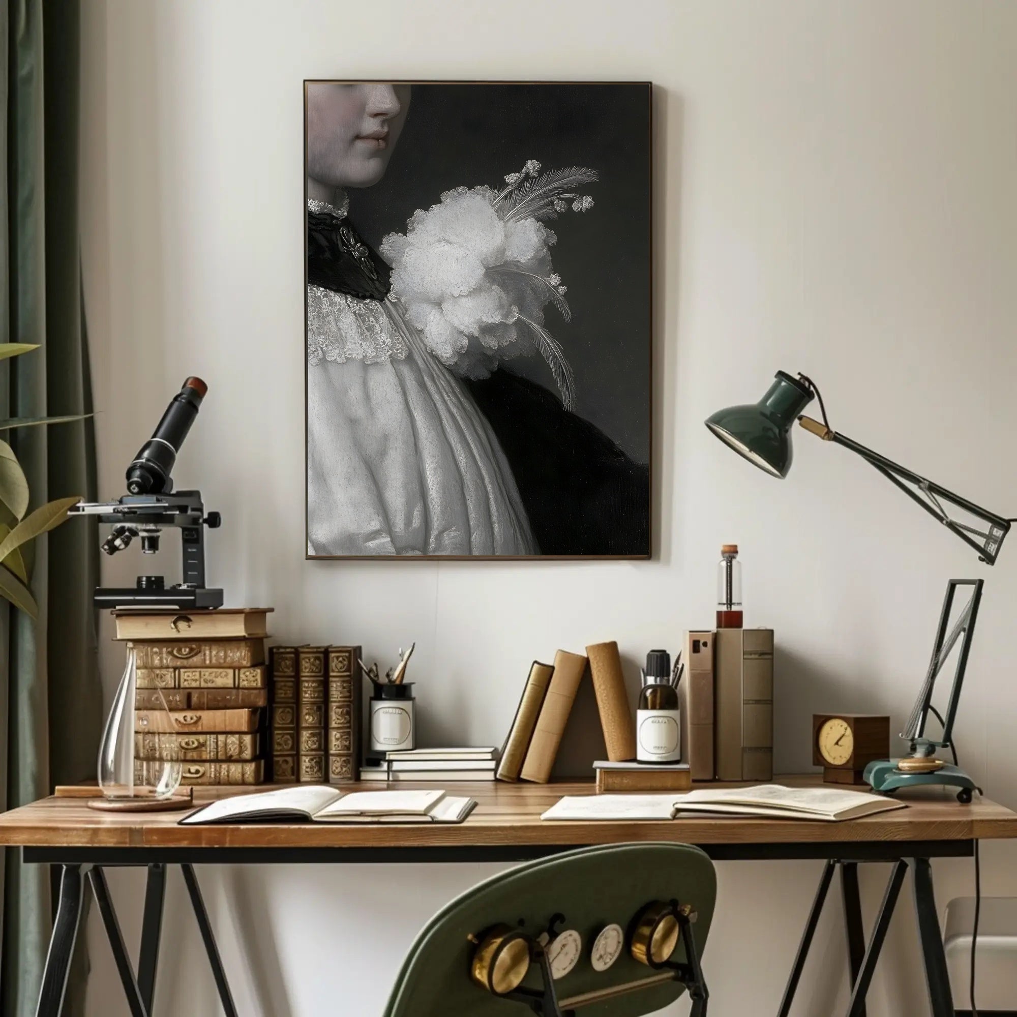 Baroque Portrait Art Poster: Elegant Classical Historical Scene PosterGoat