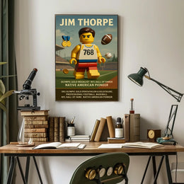 Jim Thorpe Legendary Athlete Poster