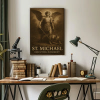 St. Michael Executing Judgment Poster