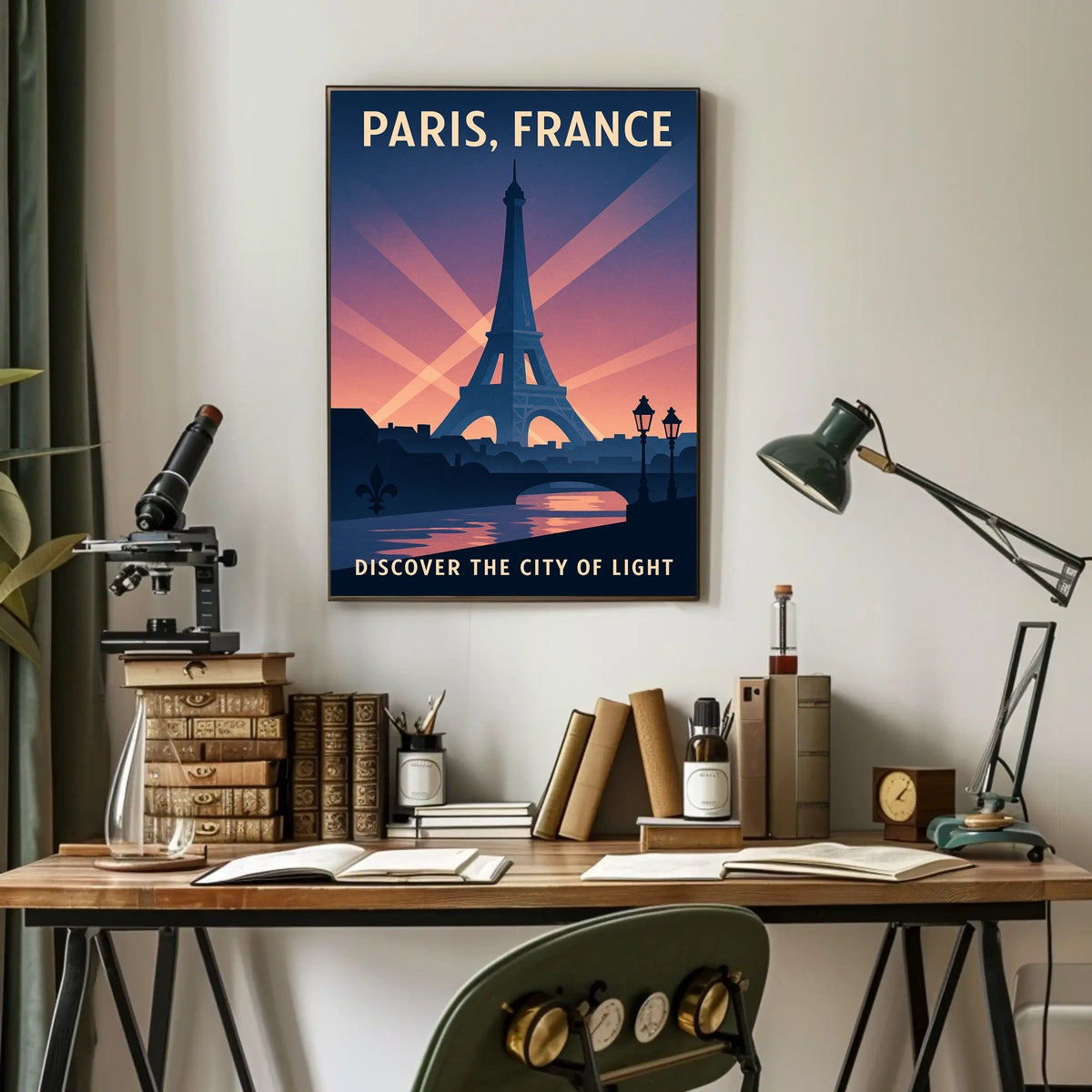 Discover Paris The City Of Light Poster