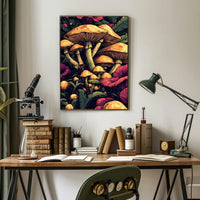 Enchanted Forest Mushroom Wall Art Print