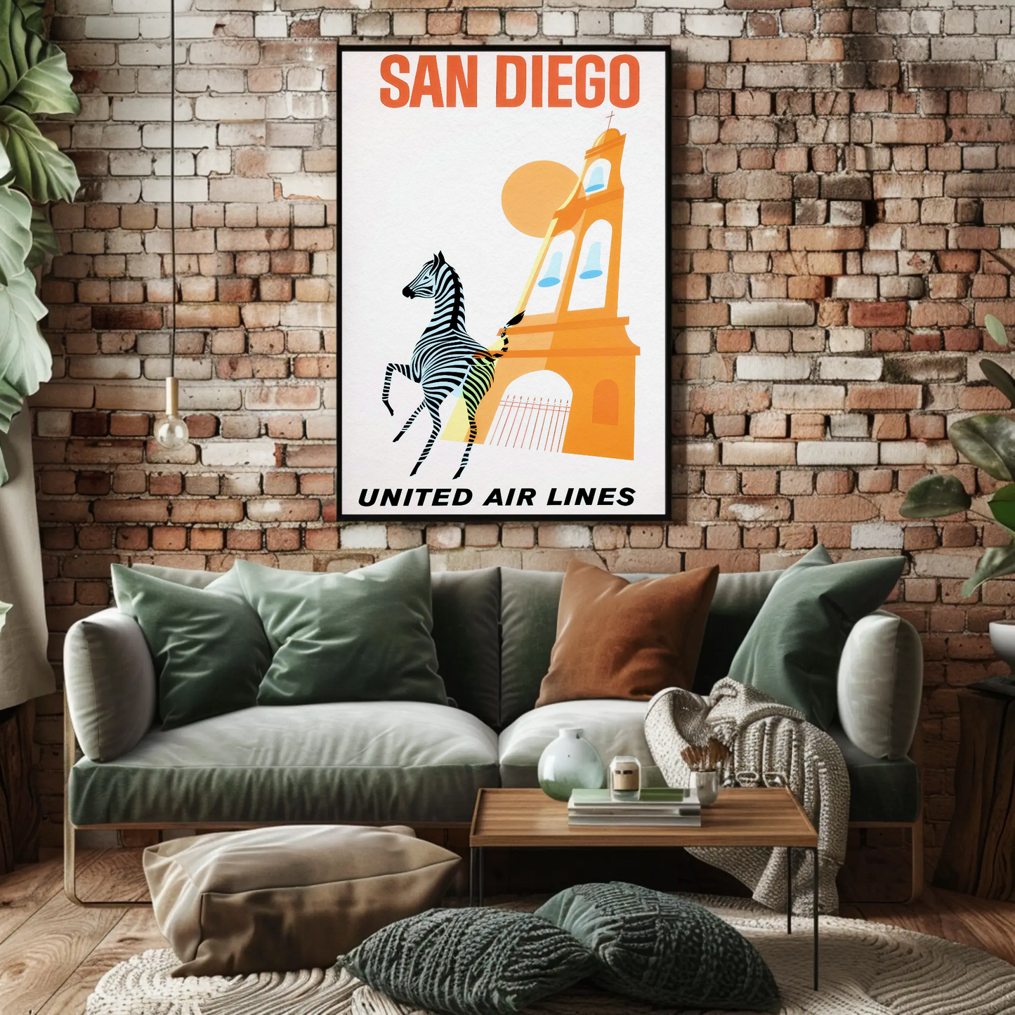 San Diego - United Air Lines Poster