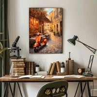 Charming European Street Scene Poster