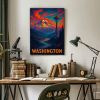 Washington State Scenic Poster