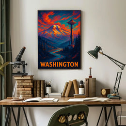 Washington State Scenic Poster