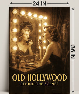 Old Hollywood Behind the Scenes Poster PosterGoat