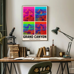 Grand Canyon Pop Art Masterpiece: National Park Poster PosterGoat