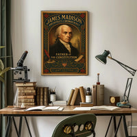 James Madison Architect of Democracy Poster