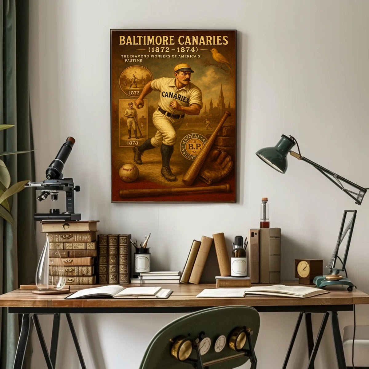 Baltimore Canaries The Diamond Pioneers Poster